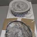 Crock-Pot Small 2.5 Quart Casserole Slow Cooker in White/Blue, Enjoy Eye-Catching Quick Meals, Durable and Compact