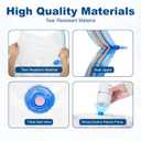 HOUSE DAY 18 Pack Vacuum Storage Bags with Electric Pump, Valve, Space Saver Vacuum Seal Bags for Clothing, Comforters, and Travel Essentials 3 Jumbo,3 Large,3 Medium,3 Small/3 Small,3 XS Roll Up Bag