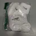 Nike Unisex Adult Everyday Cushioned Training Ankle Socks (6-Pack) | Mens and Womens (White, S)