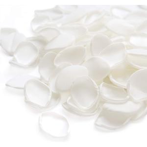 Ling's Moment Rose Petals, Silk Flower Petals for Wedding/Aisle/Flower Girl Baskets/Table Centerpiece Dcor,etc.White Ivory 200pcs