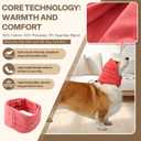 Dog Head Ear Warp Relief Ear Muffs Noise Protection (M-Head Circle(13.7"~18.9"), Rose)