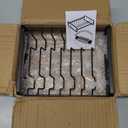 2 Pack Plate Holders Organizers 8 Slots Upright Cabinet Dish Drying Racks Metal Plate Stands (for 6In. 10In. Plates) Dish Organizers for Countertop and Cupboard(at Least 11.2in.Height) Black