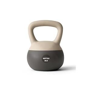 YOTTOY Soft Kettlebell, Set for Strength Training Kettlebells & Home Workouts, Soft-Sided Cushioned Base, Wide-Handle - Ideal for Men, Women, & Beginners, 30LB