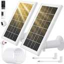 Solar Panel for Ring Camera, 2 Pack solar panels for Ring Security Camera, 5W Solar Panel with 10FT/3M Long Cable Dustproof Waterproof, Solar Charger Compatible with Spotlight & Stick Up Outdoor Cam
