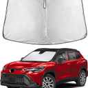 EcoNour Windshield Sunshade Compatible for Toyota Corolla Cross 2022-2024 2025 2026, Sun Visor for Front Windshield & Window Sun Shade Cover, UV Heat Blocker & Protector, Car Accessories