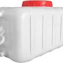 Large Plastic Water Storage Tanks Portable Emergency Water Storage for Camping and RV Trips, Work with Camper Trailer Caravan(Size:50L/13.2gallon)