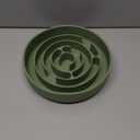 Coomazy Extra Large Slow Feeder Bowl, Silicone Dog Bowl with Suction Cups, Slow Feeder & Non-Slip Design, Boredom and Anxiety Reducer, Suitable for Large Dogs, Avocado Green, 5 Cup (XL)