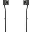 USX MOUNT Universal Speaker Stands, Height Adjustable Extend 30.0" to 39.1" for Satellite Speakers & Small Bookshelf Speakers up to 11 lbs Per Stand, 1 Pair Floor Stands for Sony Bose Polk JBL Yamaha