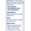 MediCleanse First Aid Sterile Saline Wound Wash, Promotes Healing, No Stinging or Burning, 7.4 oz Spray Can - Made in USA