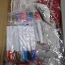 Zhanmai 12 Pcs Color Your Own Christmas Stockings with 24 Pcs Pens DIY Christmas Stocking Crafts Kit Xmas Stockings Gift for Kids Adults Family Holiday Party Decoration (Gingerbread Man)