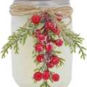 Scented Candle Jar - Scented Candle Pot, Christmas Candles in Glass | Aromatherapy Candle Table Container with Soy Wax and Glass Jar, Scented Candle Glass Container for Decorating and Gifting