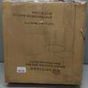 Apicizon Round Side Table Set of 2, White Nightstand Coffee End Table for Living Room, Bedroom, Small Spaces, Modern Home Decor Bedside Table with Natural Wood Legs, 16.5 Inches