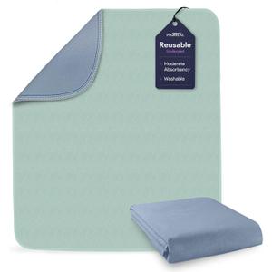 Incontinence Bed Pads Washable - Quick Dry Waterproof Bed Pads - Soft and Breathable Poly Laminated Chucks - Heavy Duty Absorbent Reusable Pee Pads for Adults - 34" x 36" - 1 Pack