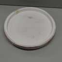 Handmade 12 Inch Decorative Tray, Small Beaded Tray Coffee Table Decor, White Washed Round Wooden Tray for Coffee Table, Dining Room Table Entryway and Living Room