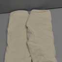 Smiry Waterproof Seat Covers for Dining Room Chairs Set of 2, Stretch Jacquard Removable Washable Chair Seat Slipcovers Protector, No Rear Covers, Beige