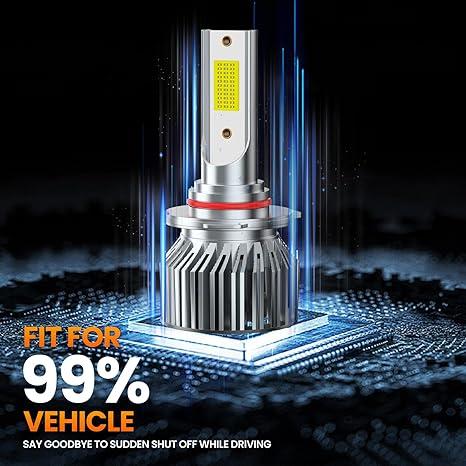 Compatible for 2007 2008 2009 2010-2015 Chevy Silverado 1500 2500HD 3500HD Vehicle Light Bulbs With Fan,Direct Installation,IP68 Pack of 2