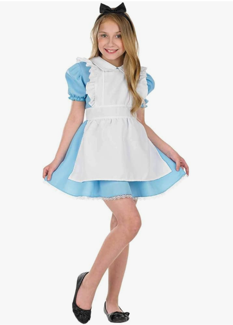 Fun Shack Alice Costumes Kids, World Book Day Costumes Alice Dress, Alice Costume Girls, World Book Day Costumes Girl Size L