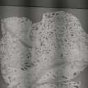 CUPSHE Women Eyelet Long Sleeve Tops Shirts Dressy Hollow Out Crochet Lace Embroidered Blouses 2025 Fashion S M