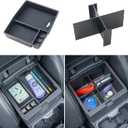 JKCOVER 2PCS Center Console Organizer Compatible with 2024 2025 Toyota Tacoma(4th Gen) Center Console Tray and Divider Storage Accessories (2pcs for Tacoma 2024+)