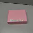 Travel Jewelry Organizer Case with Zipper and Mirrored Charm, Small Portable Jewelry Storage Bag for Rings, Necklaces, Earrings, Travel Pouch, Gift for Teen, Holographic Pink