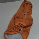 Waterproof Dog Winter Jacket with Harness Built in,Chihuahua Pomeranian Clothes,Small Dog Coat Hoodie with Legs,Pet Snowsuit with Warm Fleece Lining (Brown, Small)