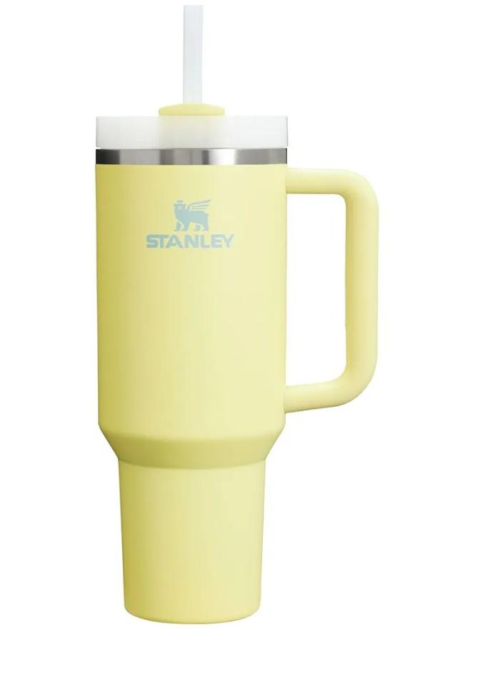 STANLEY Quencher H2.0 Tumbler with Handle and Straw 40 oz | Flowstate 3-Position Lid | Cup Holder Compatible for Travel | Insulated Stainless Steel Cup | BPA-Free | Pomelo