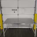 EnduraSteel Stainless Steel Mobile Prep Table with Powdrr-Coated Mild Steel Frame 6 ft x3'9 ft