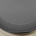 Rubtlamp Wheat Straw Dinnerware Sets, 16PCS Plastic Dinnerware Set for 4, Wheat Straw Plates and Bowls Sets, Unbreakable Dinnerware Plastic Microwave Safe Dishes Set for Kitchen&Camping (Beige, Gray,Light gray, Black)