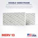BNX TruFilter 16x30x1 Air Filter MERV 13 (4-Pack) - MADE IN USA - Electrostatic Pleated Air Conditioner HVAC AC Furnace Filters for Allergies, Pollen, Mold, Bacteria, Smoke, Allergen, MPR 1900 FPR 10