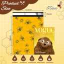 Bees Poly Mailer 14.5x19 Inch 50 Pcs, Waterproof Shipping Bags for Clothing, Tear-Resistant Mailier Bags, Strong Mailing Bags with Self-Seal