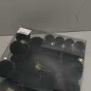 Velvet Christmas Ball Ornaments Set-46pcs Flocked Shatterproof Christmas Tree Decorations Plastic Xmas Decorative Hanging Ornaments for Xmas Holiday Home Decor,3 Sizes(Dark Green)