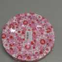 QZYL 48 PCS Valentines Plates, 9 IN Pink Red Color Heart Paper Plates, Round Heart Love Design Valentine's Plate Love Party Plates, Disposable VD Dinnerware for Valentines Anniversaries Wedding