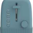bella 2 Slice Toaster, 6 Setting Shade Control w Reheat, Cancel, Bagel & Defrost Buttons, Removable Crumb Tray, Anti Jam & Auto Shutoff, Auto Centering Guides & Cord Wrap, 900 Watt, Surf