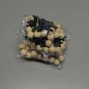 2 x DAZONGE Christmas Decorations, Felt Snowflake Garland and Wood Beads for Farmhouse Christmas Banner Decor, Wall, Shelf, and Holiday Decorations (Black)