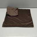 Throw Pillow Covers 18x18 Chocolate Brown: Pack of 2 Cozy Soft Velvet Square Modern Luxury Decorative Throw Pillow Cases for Sofa Couch Living Room Bed Home Decor