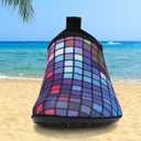 Water Shoes for Womens Mens Barefoot Aqua Yoga Socks for Pool Beach Surf Walking Water Park Boating Sports Water Shoes (7.5-8.5 Women/6-7 Men, Purple)