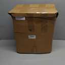 Yungyan 6 Pcs Commercial Clear Food Storage Containers 4 Qt Square Acrylic Airtight Food Storage Containers with Lids for Kitchen Restaurant Pantry Freezer Flour Sugar(Blue)