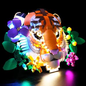 LED Light Kit for Lego The Fauna Collection - Tiger, Led Lighting Compatible with Lego 31217 Building Blocks Model(Lights Only, No Model)