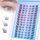 Manga Lash Clusters Fairy Cat Eye Lash Clusters Natural Fox Eye Eyelashes Clusters Wispy C Curl Cluster Eyelash Extensions Anime DIY Individual Lashes Natural Look by Geeneiya, Left and Right