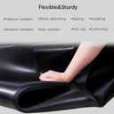 Solid Rubber Sheet, Rolls, Strips 1/16 (.062)" Thick X 12" Wide X 10'Long, Solid Rubber Rolls for Warehouse Anti-Slip, Flooring, Abrasion
