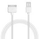 3 x iPhone 4s Cable USB Sync and Charging Cable for iPhone 4 4s 3G 3GS iPad 1 2 3 iPod Touch Nano 30 Pin Charger Cord Dock Adapter Data 3.3 Feet White