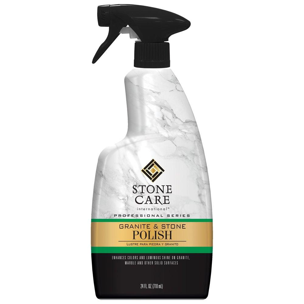 Stone Care International Granite Stone Polish - 24 Ounce - for Granite Marble Soapstone Quartz Quartzite Slate Limestone Corian Laminate Tile Countertop