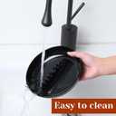 12 Pcs Plastic Ash Trays, Large Round 6.8" Vintage Ashtray Sets for Smokers Outdoor Indoor Home Office Patio Bar Restaurant Tabletop (Black)