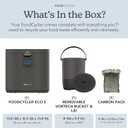 Food Cycler Eco 5 Award-Winning Kitchen Food Recycler | Indoor Composter Bin Alternative | Electric Countertop Food Disposer with Odorless 5L Indoor Food Waste Bin for Easy Waste Management | Grey