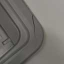 Amazon Basics Plastic Storage Containers with Secure Latching Lids, Stackable Organization Bins, Clear/Grey, 32 Quart, Set of 6