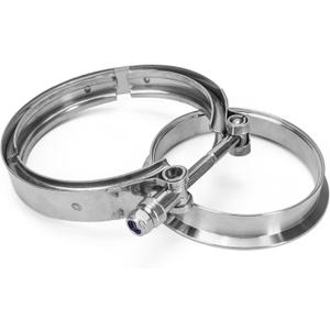 4'' S400 S480 Exhaust V-Band Flange Clamp Kit with Stainless Steel Reducer, Fit for S400SXE S475 S463 S467 SX-E SX T4 Housing