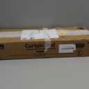 YaFex Heavy Duty Curtain Rods 32-90 Inch, 1 Inch Adjustable Gold Curtain Rod for Windows, Long Window Treatment Rods with Aluminium Finials, Easy Installation