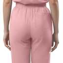 Scrubs Set for Women Medical Uniform Nurse Suit, Anti-Wrinkle Scrub Top Jogger Pant&11 Pockets,4 Way Stretch Workwear, X-Small, Pink