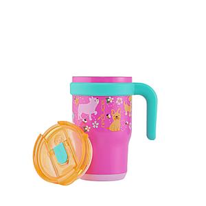 REDUCE 14 Oz Coldee Kids Tumbler with Lid and Straw - Coldee Insulated Travel Mug - Spill-Proof, Sweatproof Stainless Steel, BPA-Free - Includes Handle, Reusable Silicone Straw - Unicorn Magic REDUCE 14 Oz Coldee Kids Tumbler with Lid and Straw - Coldee Insulated Travel Mug - Spill-Proof, Sweatproof Stainless Steel, BPA-Free - Includes Handle, Reusable Silicone Straw - Unicorn Magic