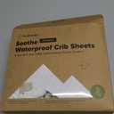 2Pack Waterproof Crib Sheets for Boys, Girls  52x28 Fitted Organic Cotton Baby Crib Sheets, Toddler Mattress Protector Cover, Washable, Soft & Durable Baby Bedding Essentials (KeaSafari)